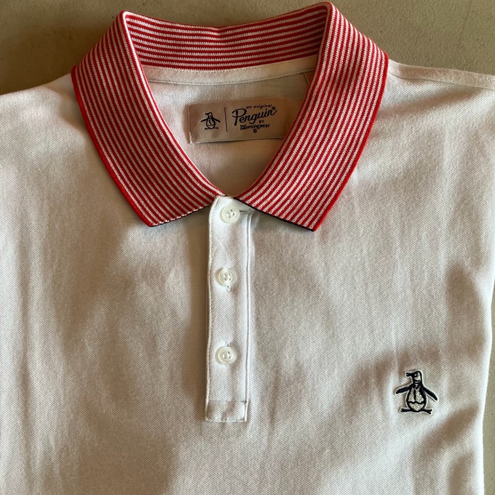 An Original Penguin by Munsingwear White Polo LG